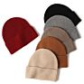 Women Beanie Hat Men Luxury Warm 100% Cashmere Plain Color Knitted Hat Caps