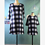 Mommy And Me Dress Plaid Summer Family Mother Daughter Dresses