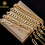 Women Foot Jewelry Gold Plated Stainless Steel Cuban Link Chain Anklet