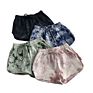 Women Girls Beach Tie-Dye Shorts Drawstring Elastic Waist Running Sports Short Pants Slim Casual Shorts