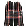 Women Gloves Touch Screen Thick Warm Adult Hand Outdoor Mittens Plaid Gloves