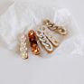 Women Hair Accessories Duck Hairpin Acrylic Acetate Resin Clear Chain Link Hair Clip for Girls