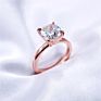 Women Jewelry 925 Sterling Silver Gold Plated Vvs Moissanite Rings Wedding Rings