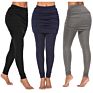 Women Leggings Yoga Pants Leggings Stretch Fitness Workout Leggings with Skirts