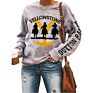 Women O Neck Printed Long Sleeve Yellowstone Slogan Sweatshirt