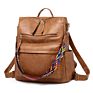 Women Vintage Pu Leather Backpack Multifunctional Woman Bag Backpack