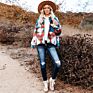 Women's Double-Faced Woolen Aztec Print Jackets Shacket