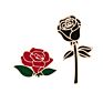 Women's Feminist Motivational Female Pin Red Rose Flower Girl Power Enamel Lapel Pin