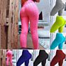 Womens High Waist Bubble Yoga Pants Running Butt Lift Tights Tummy Control Slimming Booty Workout Leggings