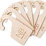 Wooden Baby Closet Size Divider Organizer Hanger Clothing Dividers for Newborn Nursery Decor Infant to 24 Months