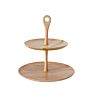 Wooden Cake Stand Oak Two-Story Wedding Decoration Birthday Buffet Cake Dessert Display Stand