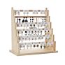 Wooden Jewelry Display Rack, Earring Jewelry Storage Rack, Earrings Bracelet Display Props