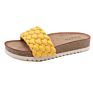 Woven Pu Design Shoes Ladies Open Toe Sandals Cork Slippers Women