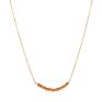Yiwu Female Jewelry 14K Gold 316L Stainless Steel Crystal Beads Pendant Dainty Thin Chain Necklace