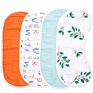 Yiwu Tongtu 2-Layers with Double Sides Reusable Boys and Girls Muslin Baby Burp Cloths