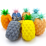 Youngs Ys-Lqb067 Customized Silicone Coin Purse Keychain Pineapple Wallet Silicone Coin Purse