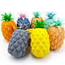 Youngs Ys-Lqb067 Customized Silicone Coin Purse Keychain Pineapple Wallet Silicone Coin Purse