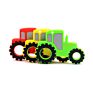 Yxt-Bt-55 Professional Design Bpa Free Food Grade Tractor Shape Silicone Baby Teether Toy