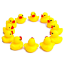 Yy0061 Baby Bath Toy Pato De Goma Novelty Place Float and Squeak Rubber Duck Ducky for Kids