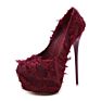 Zapatos De Pole Dance Silk Upper 16Cm Super Height Platform Women Stripper Red Bottom Heels