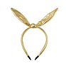 Ziming Metallic Metal Effect Pu Leather Big Size Rabbit Butterfly Shape Headbands for Women and Girls