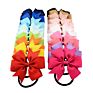 Zn Colorful Ribbon Hair Bows Girls Baby Children Elastic Hair Rope Hair Accessories