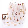 100% Cotton Muslin Swaddle Blanket Tassel 120*110 Cm Wrap Towel for Baby