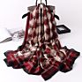 100% Natural Silk Screen Printed Scarves Graceful Ladies Party Screen Printed Satin Silk Scarf