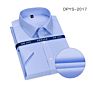 25 Short Sleeve Options 100% Cotton Rts Men's Business Formal Shirt Non Iron Dress Shirt for Men