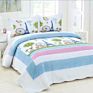 3 Pcs Machine Washable Printing Cotton Quilts Bedding Sets Quilt with Queen King Different Sizes