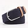 42 Colors Men Women Casual Knitted Pin Buckle Belt Woven Canvas Elastic Expandable Braided Stretch Belts Plain Webbing Strap