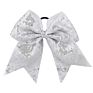 8 Inch Girls Cheerleading Hair Bow Elastic Sequin Grosgrain Ribbon Hair Bands Kids Children Hairwear Women Hair Accessories