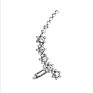 Aaa22 Rhinestone Women Earrings Ear Cuff Jewelry Gifts Wrap Earrings Butterfly Flowers Diamond Ear Clips