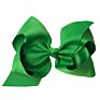 Big 6" Hair_Bows Clips Solid Color Grosgrain Ribbon Larger Hair Bows Alligator Clips Hair Accessories for Baby Girls Infants