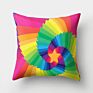 Colorful Crayon Sense Ripple Vortex Colorful Creative Cushion Peach Skin Pillowcase