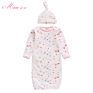 Cotton Jersey Newborn Sleeping Bag 0-6M Baby Safe Sleep Sack Knotted Baby Gown Unisex Newborn Baby Sleeping Bag