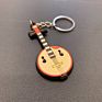 Creative Mini Musical Instrument Keychain Cute Silicone Guitar Piano Saxophone Key Chain Backpack Car Ornament Musician Jewelry