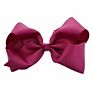 Cute 8 Inch Grosgrain Solid Color Bowknot Hair Bows with Clips Handmade Price Kid Girls Hair Accessories