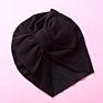 Cute Bear Ear Bowknot Turban Hats Sweet Soft Elastic Caps for Newborn Baby Boy Girls Headwraps