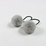 Cute Little Girls' Pompom Hair Ties Faux Fur Pom Pom Elastic Hairband Hair Ropes Hair Accessories