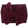 Cute Silk Solid Headband Bow Tie Baby Nylon Headband Hair Accessories Headwrap for Babies