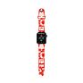Eamiruo Charm Christmas Tree Pattern Printed for Apple Watch Band 38Mm 42Mm Soft Silicone Sport Watch Strap Series 6/5/4/3/2