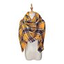 Fall Thick Tartan Scarf Oversized Blanket Soft Warm Shawl Classic Plaid for Women