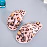 Fluffy Slippers Women Indoor Shoes Ladies Cross Leopard Print Fur Slippers Female Home Fur Slides Faux Fur Slipper