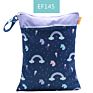 Happyflute Polyester Layer Baby Waterproof Zipper Wet Bag Diaper Bag with Handle