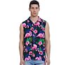 Hawaii Shirt for Men Floral Beach round Bottom Casual