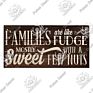 Home Art Wooden Wall Signs Family Plaque Wood Sign Home Wall Decoration