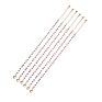 Hupo.Hutu Natural Minimalist Dainty Handmade Glass Cut String 18K Gold Plated Beading Crystal Bracelet for Women