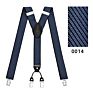 Kaidvll Pattern Design Y Back Adjustable Clip Promotional Leather Suspenders