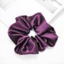 Lovely Silk Hair Scrunchies Fabric Hair Accessories Solid Color Rubber Band Satin Hair Scrunchies